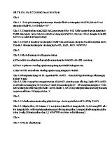 Đề thi Olympic Quảng nam 2015 - 2016 môn Hóa học